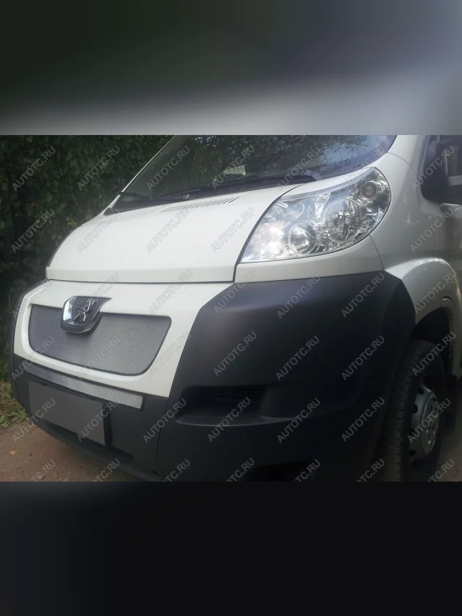 Защита радиатора (низ) Стрелка11 Стандарт Peugeot Boxer 250 (2006-2014) (хром)  в Керчи Республика Крым