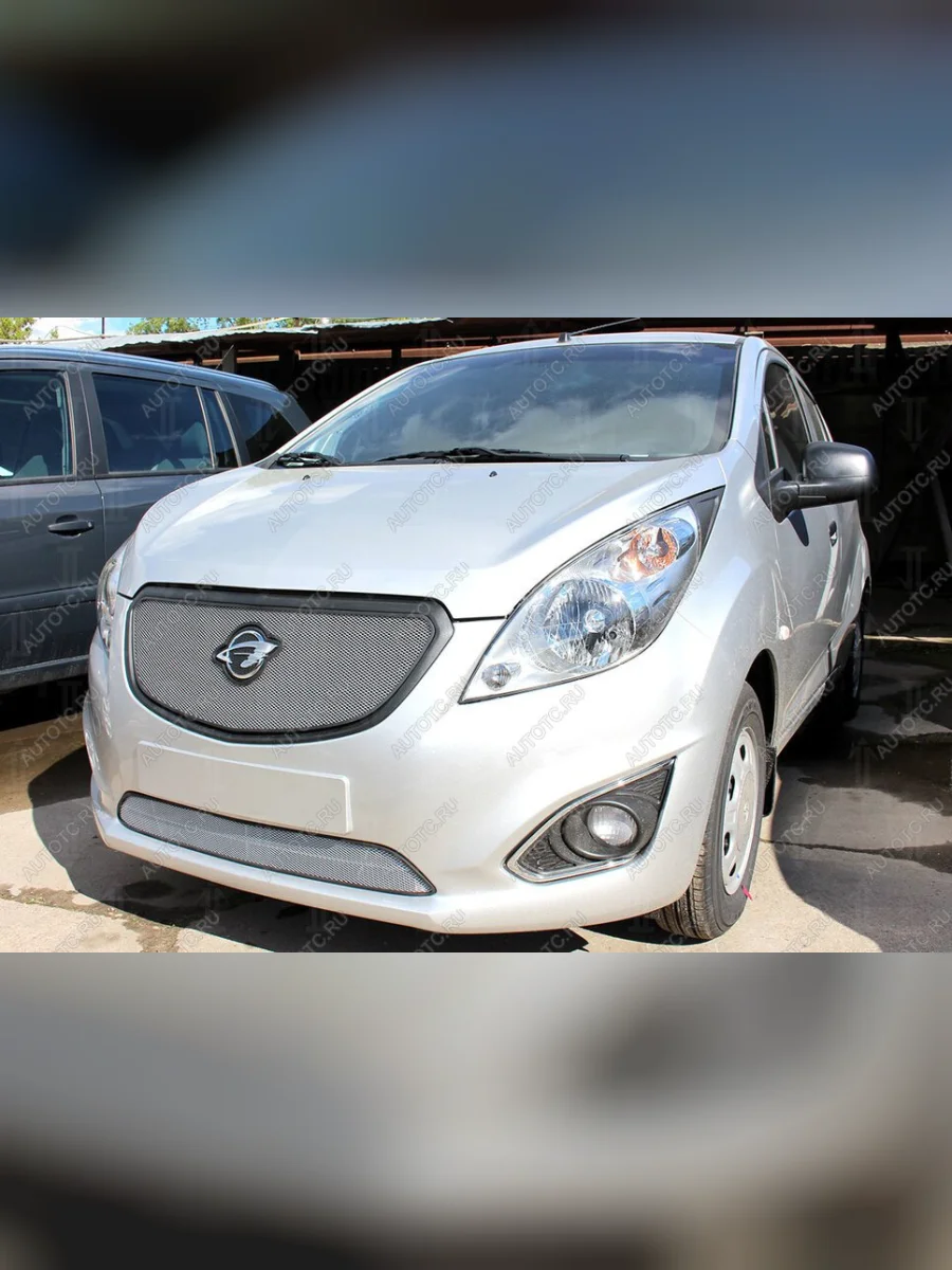 Защита радиатора (верх) (кроме Элеганс) Стрелка11 Стандарт Ravon R2 (2016-2025) (хром)  с доставкой в г. Керчь