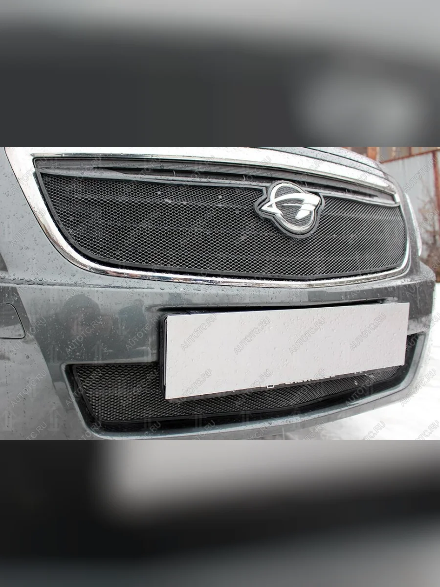 Защита радиатора (низ) Стрелка11 Стандарт Chevrolet Cobalt седан дорестайлинг (2011-2016) (черная)  в Керчи Республика Крым