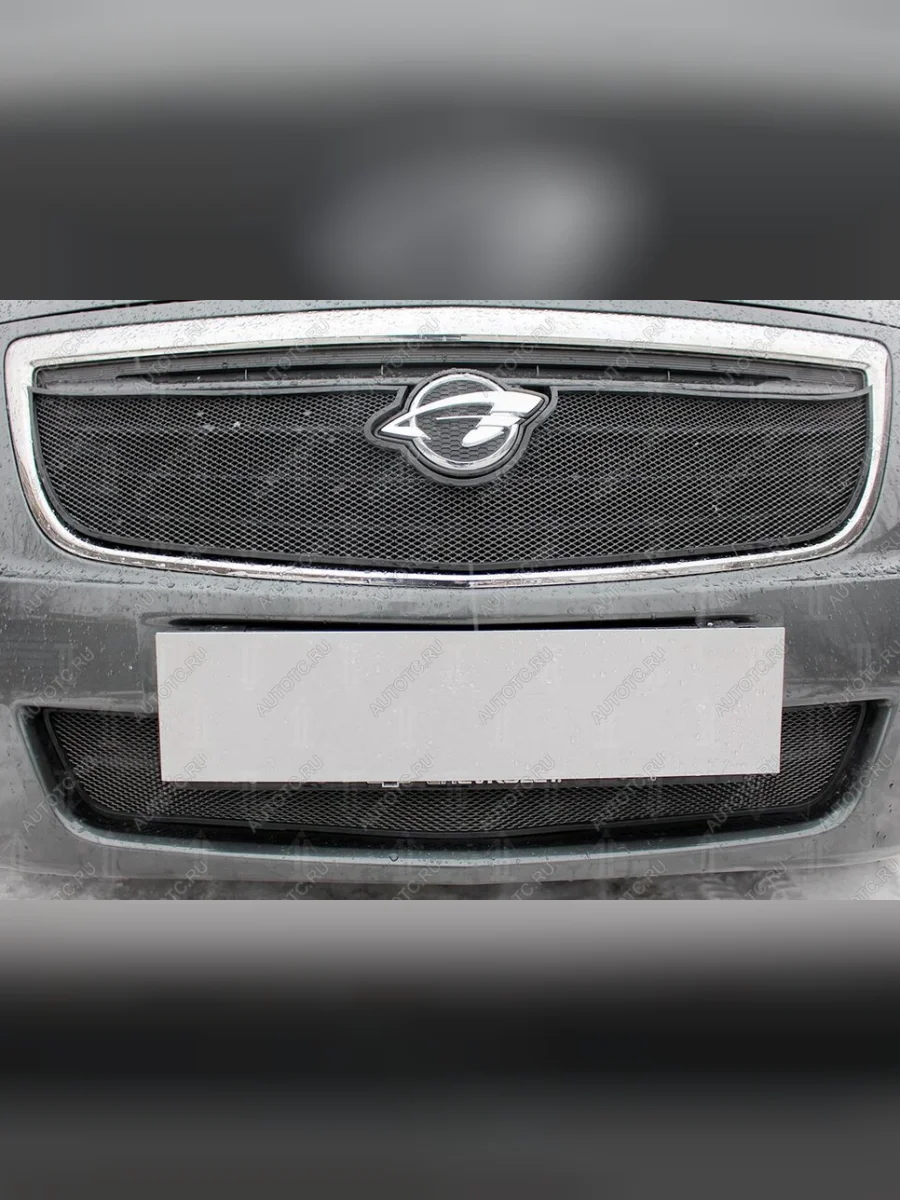 Защита радиатора (верх) Стрелка11 Стандарт Ravon R4 (2016-2020) (черная)  в Перми Пермском крае