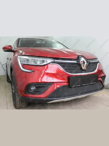 Защита радиатора (низ) Стрелка11 Стандарт (черная) Renault Arkana (2019-2025)