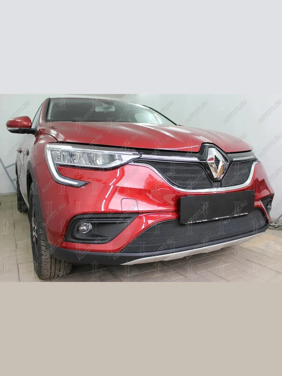 Защита радиатора (низ) Стрелка11 Стандарт Renault Arkana (2019-2025) (черная)  в Перми Пермском крае