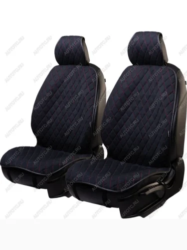  Накидка (2 места Софа) АЛЯСКА ст РОМБ Lord Autofashion (черный, строчка красная) 