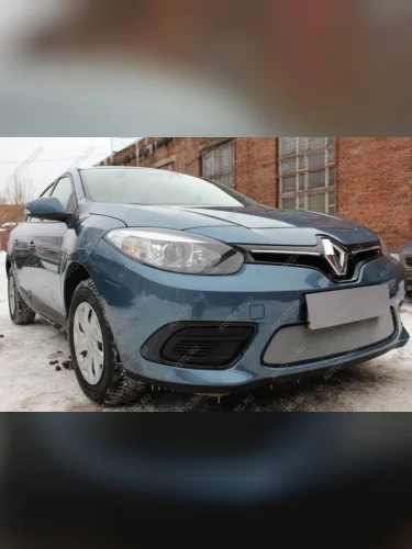 Защита радиатора (верх) Стрелка11 Стандарт (хром) Renault Fluence рестайлинг (2012-2016)