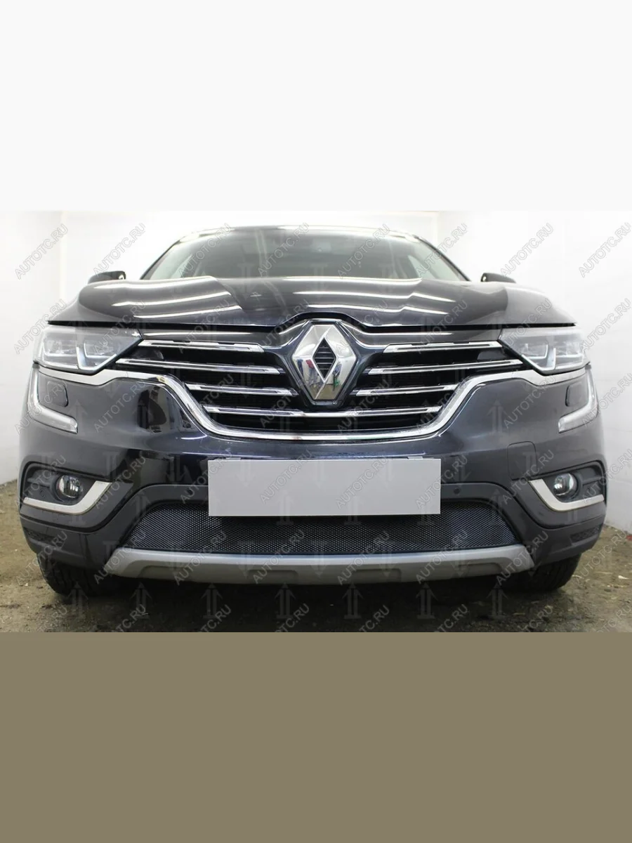 Защита радиатора Стрелка11 Стандарт Renault Koleos 2 (2016-2025) (черная)  в Керчи Республика Крым
