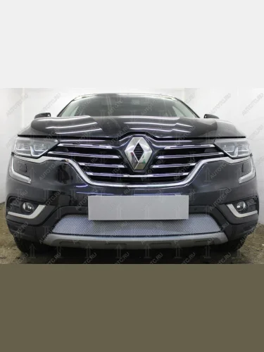 Защита радиатора Стрелка11 Стандарт (хром) Renault Koleos 2 (2016-2025)