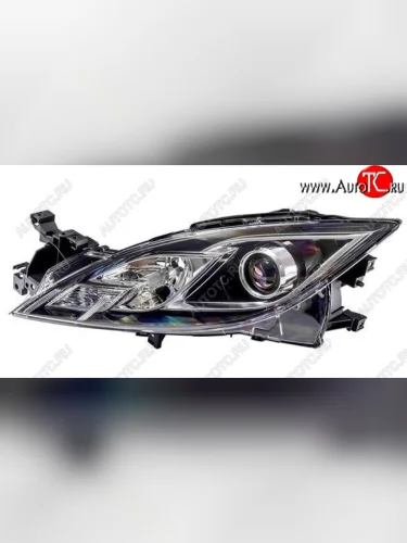 Левая фара (под корректор) DEPO Mazda 6 GH дорестайлинг седан (2007-2010)
