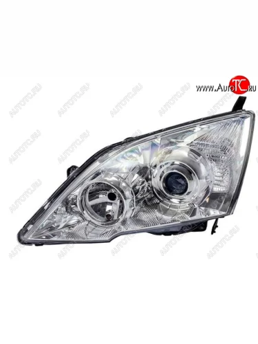 Левая фара (под корректор, линзован) DEPO Honda CR-V RE1,RE2,RE3,RE4,RE5,RE7 дорестайлинг (2007-2010)