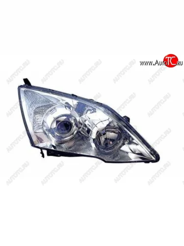Левая фара (под корректор, линзован) DEPO Honda CR-V RE1,RE2,RE3,RE4,RE5,RE7 дорестайлинг (2007-2010)