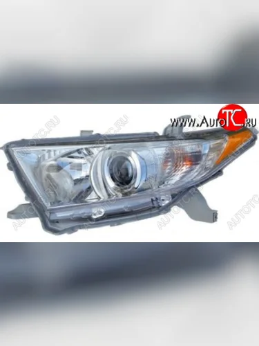 Левая фара (под корректор) DEPO Toyota Highlander XU40 рестайлинг (2010-2013)