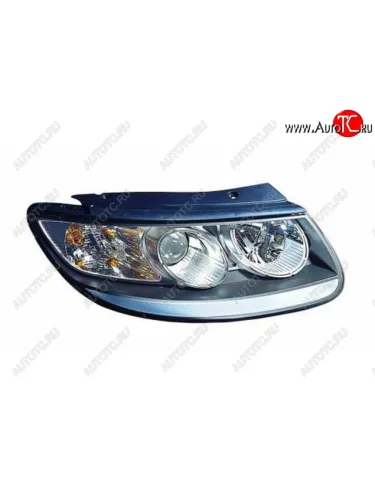 Левая фара (корректор) DEPO Hyundai Santa Fe CM дорестайлинг (2006-2009)