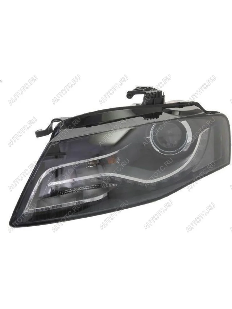 Левая фара (с электрокорректором, ксенон) DEPO Audi A4 B8 дорестайлинг, седан (2007-2011)  с доставкой в г. Керчь