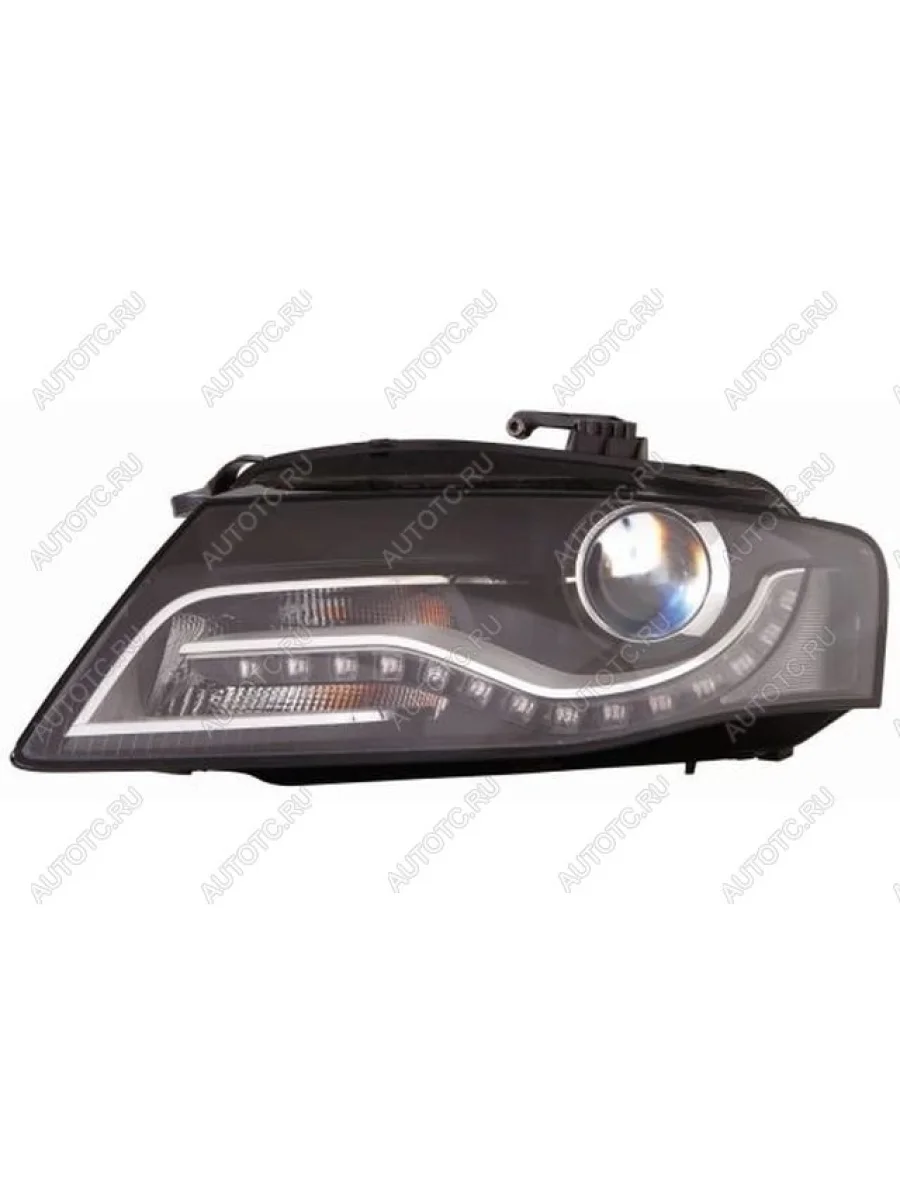 Левая фара (с электрокорректором, ксенон) DEPO Audi A4 B8 дорестайлинг, седан (2007-2011)  с доставкой в г. Керчь