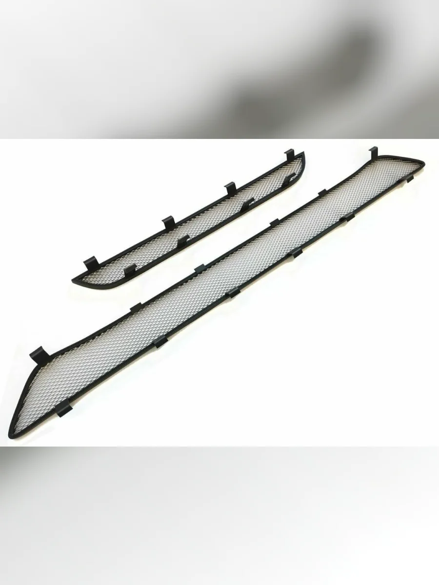 Защита радиатора (низ 2 части, без парктроника) Стрелка11 Стандарт Nissan Qashqai 2 J11 рестайлинг (2017-2022) (хром)  в Самаре Самарской области