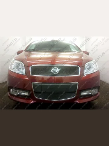 Защита радиатора (верх) Стандарт (черная) Ravon Nexia R3 (2016-2020)