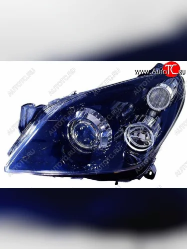 Левая фара (с электрокорректором, ксенон) DEPO Opel Astra H седан дорестайлинг (2004-2007)