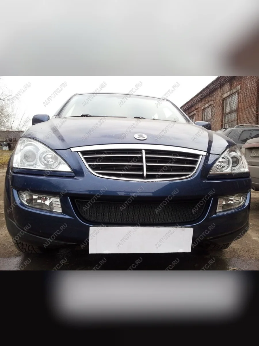 Защита радиатора Стрелка11 Стандарт SSANGYONG Kyron дорестайлинг (2005-2007) (черная)  в Керчи Республика Крым