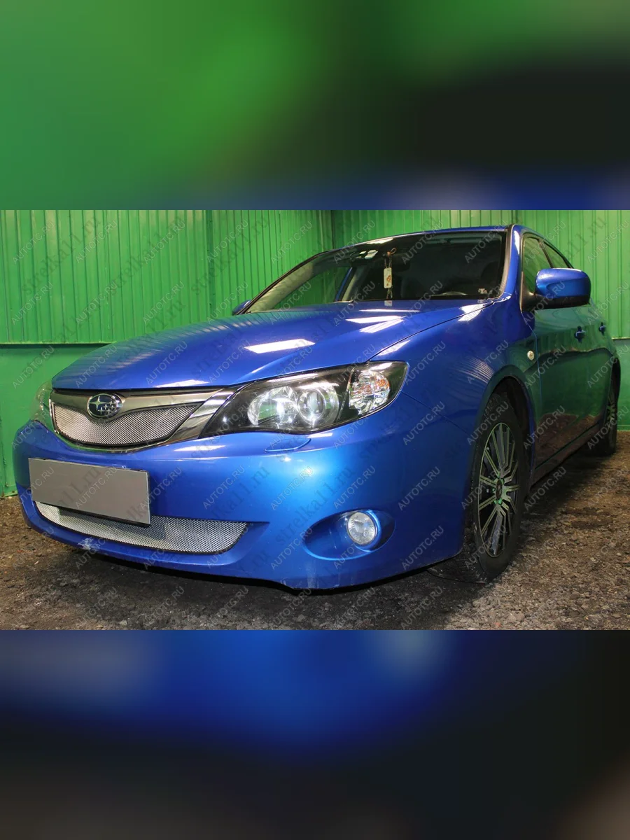 Защита радиатора (низ) Стрелка11 Стандарт Subaru Impreza GE седан (2007-2012) (хром)  в Керчи Республика Крым