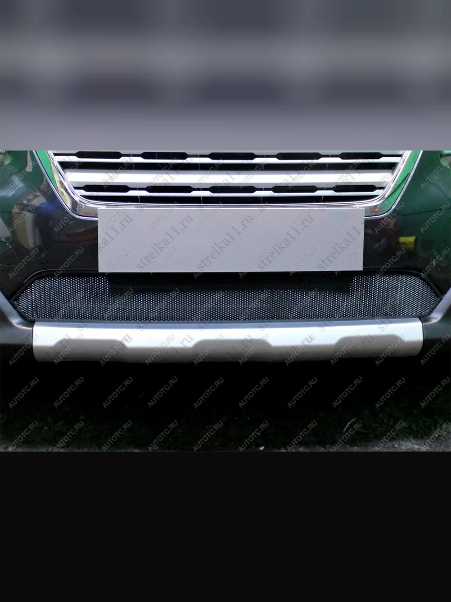 Защита радиатора Стрелка11 Стандарт  Subaru Outback (2014-2018) BS/B15 (черная)  в Воронеже Воронежской области