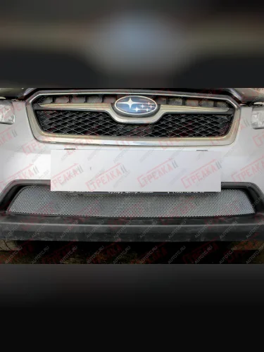 Защита радиатора Стрелка11 Стандарт (хром) Subaru XV GP/G33 дорестайлинг (2012-2016)