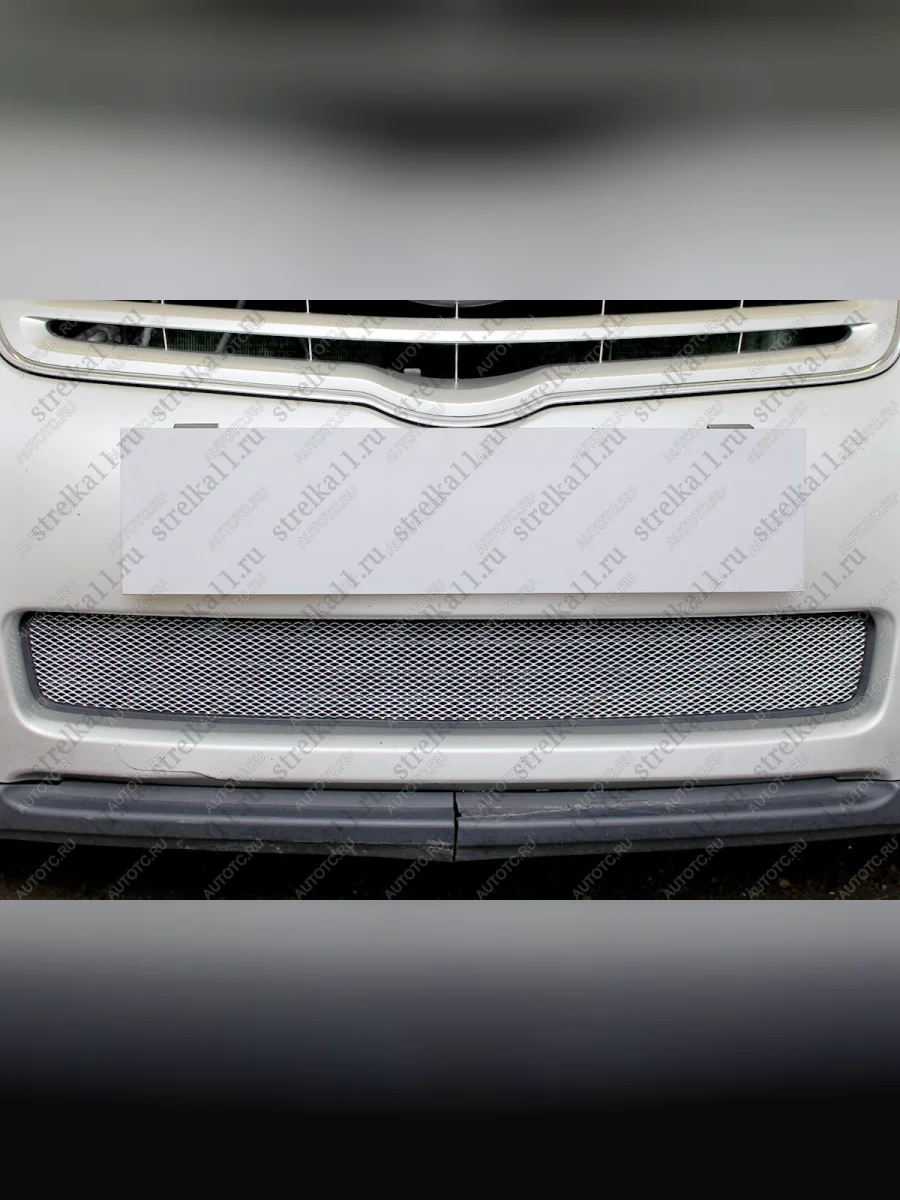 Защита радиатора Стрелка11 Стандарт  Toyota Avensis (2006-2008) T250 седан, T250 универсал (хром)  в Воронеже Воронежской области