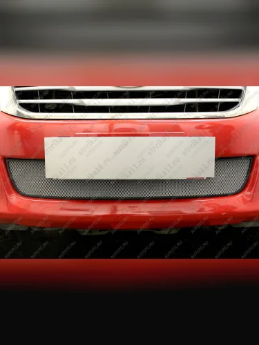 Защита радиатора Стрелка11 Стандарт (хром) Toyota Hilux AN20,AN30  2-ой рестайлинг (2011-2016)
