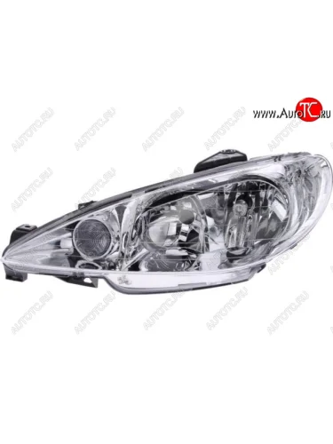 Левая фара (под корректор) BODYPARTS Peugeot 206 хэтчбэк 5 дв. 2AC дорестайлинг (1998-2003)