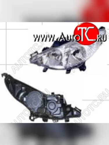 Левая фара (с электрокорректором) BODYPARTS Peugeot 207 WC хэтчбэк 5 дв. дорестайлинг (2006-2009)