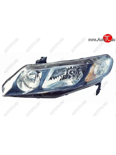 Левая фара (под корректор) Bodyparts Honda Civic FD седан дорестайлинг (2005-2008)