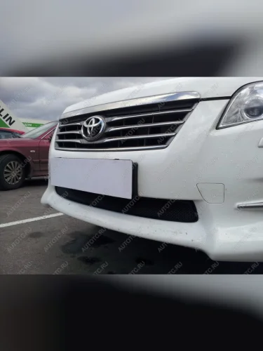 Защита радиатора Стрелка11 Стандарт (черная) Toyota RAV4 XA30 5 дв. удлиненный 2-ой рестайлинг (2010-2013)