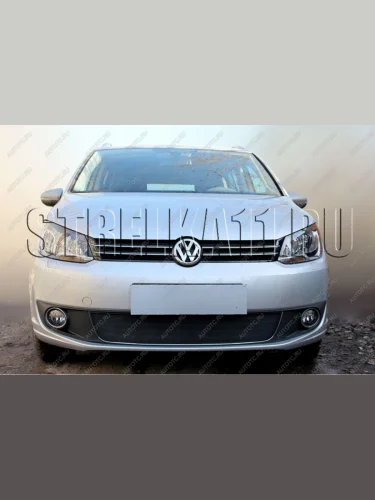 Защита радиатора Стрелка11 Стандарт (черная) Volkswagen Caddy 2K рестайлинг (2010-2015)