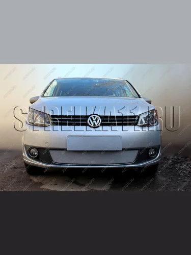 Защита радиатора Стрелка11 Стандарт (хром) Volkswagen Caddy 2K рестайлинг (2010-2015)