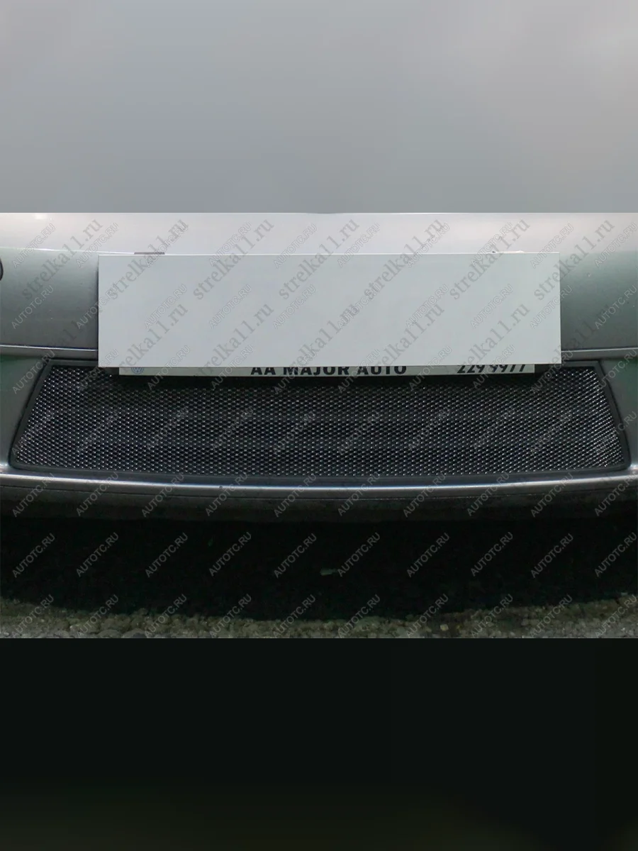 Защита радиатора Стрелка11 Стандарт  Volkswagen Golf Plus (2004-2009) 5 (черная)  в Воронеже Воронежской области