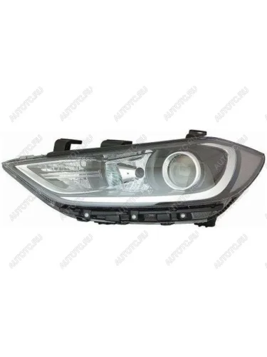 Левая фара (под корректор, диодная) BODYPARTS Hyundai Elantra AD дорестайлинг (2016-2019)