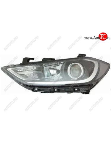 Левая фара (под корректор, диодная) CHINA Hyundai Elantra AD дорестайлинг (2016-2019)