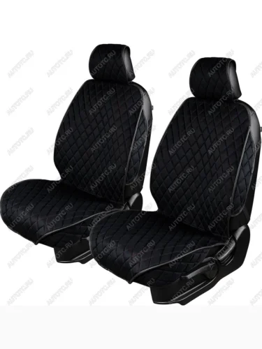 Накидка на сиденье (1 место Хами) ФЕНИКС ст РОМБ Lord Autofashion (черный, строчка красная) 