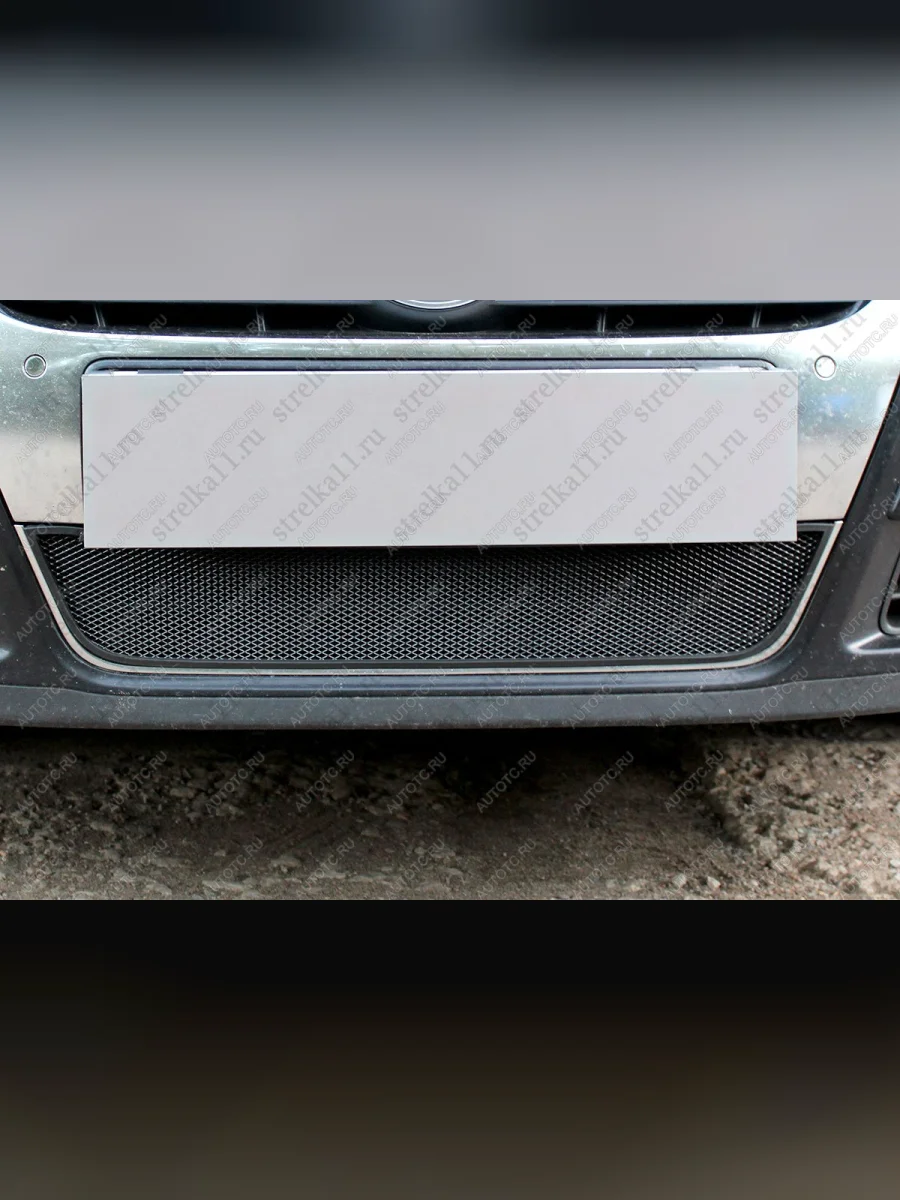 Защита радиатора Стрелка11 Стандарт Volkswagen Passat B6 седан (2005-2011) (черная)  в Керчи Республика Крым