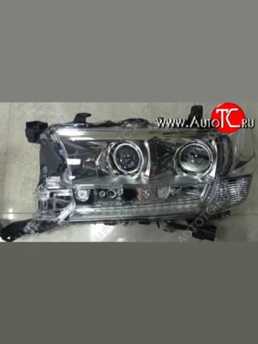 Левая фара (с светодиод. модулем, линзован) BodyParts Toyota Land Cruiser 200 2-ой рестайлинг (2015-2021)