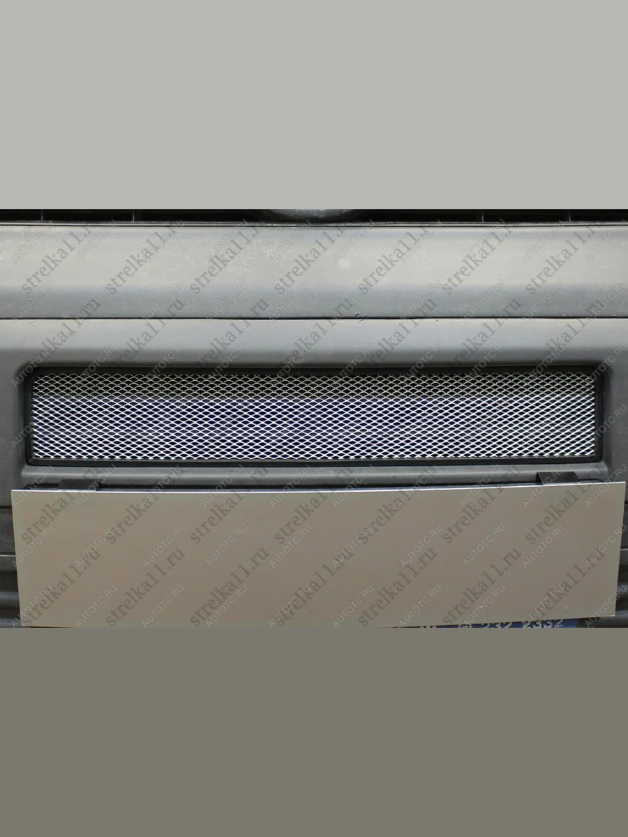Защита радиатора Стрелка11 Стандарт Volkswagen Transporter T5 дорестайлинг (2003-2009) (хром)  в Самаре Самарской области