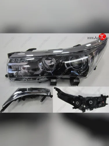 Левая фара (с электрокорректором, диодная) BODYPARTS Toyota Corolla E180 дорестайлинг (2013-2016)