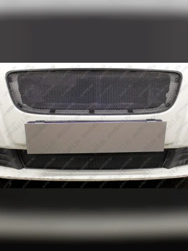 Защита радиатора (низ) Стрелка11 Стандарт (черная) Volvo S40 MS седан рестайлинг (2007-2012)