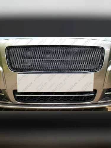 Защита радиатора (устанавливается вместо штатной) Стрелка11 PREMIUM (черная) Volvo S80 AS60 седан дорестайлинг (2006-2010)