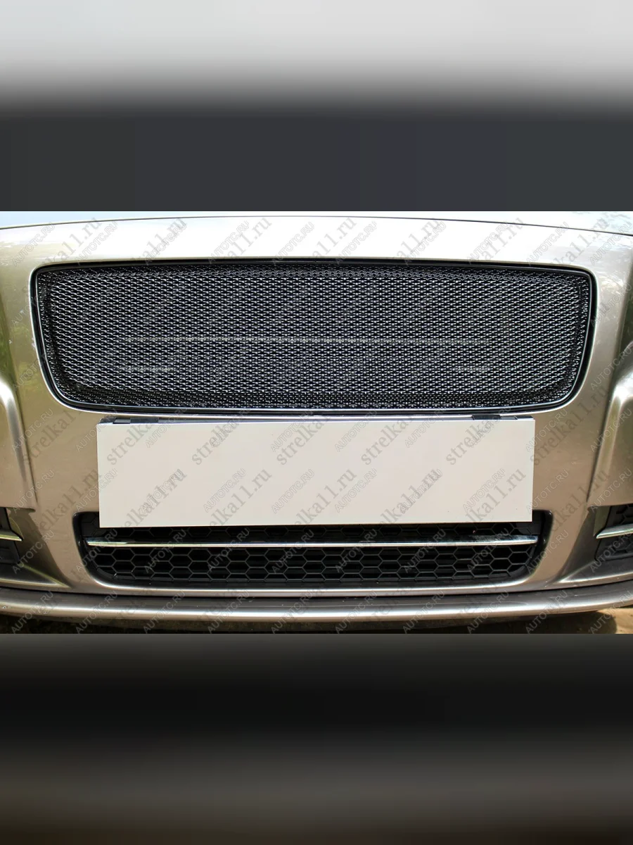 Защита радиатора (устанавливается вместо штатной) Стрелка11 PREMIUM Volvo S80 AS60 седан дорестайлинг (2006-2010) (черная)  в Самаре Самарской области