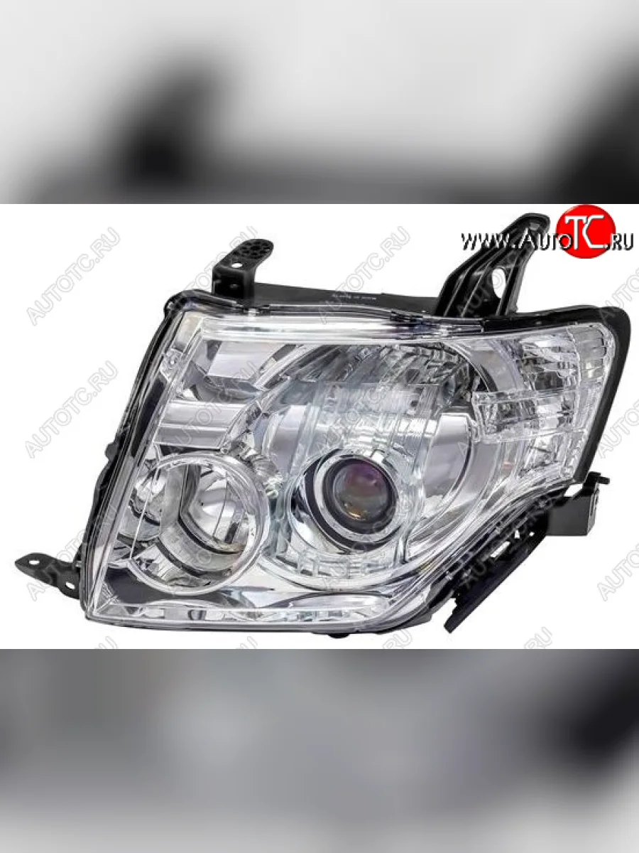 Левая фара (под корректор) BodyParts Mitsubishi Pajero 4 V80 дорестайлинг (2006-2011)  в Перми Пермском крае