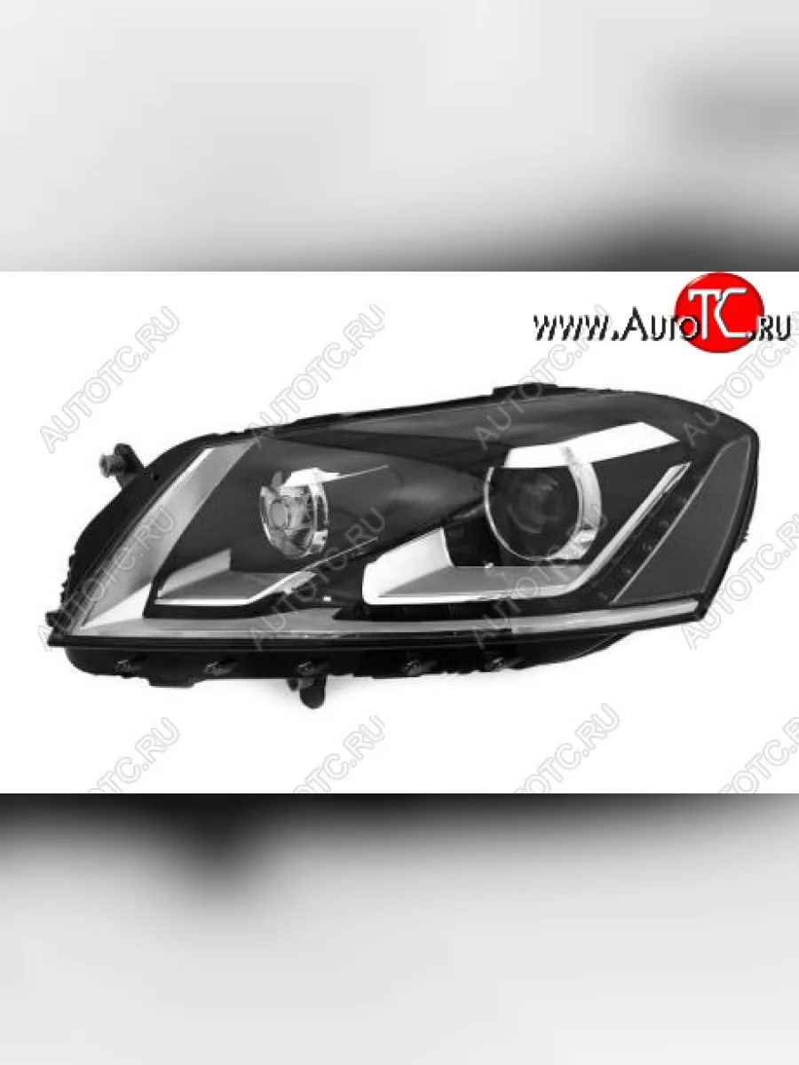 Левая фара (с электрокорректором, ксенон) BodyParts Volkswagen Passat B7 седан (2010-2015)  в Воронеже Воронежской области