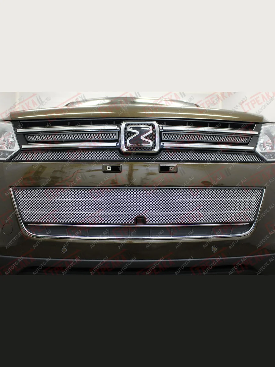 Защита радиатора (низ) Стрелка11 Стандарт Zotye T600 (2014-2021) (хром)  в Перми Пермском крае
