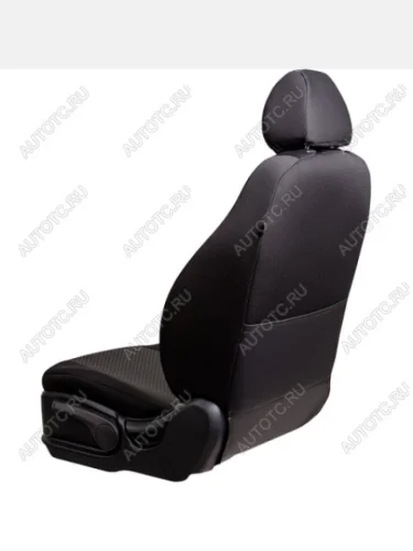 Комплект чехлов для сидений (РЗС 40/60+подлок. 3Г Жаккард) ДУБЛИН Lord Autofashion (черный, вставка Стежок серая) Hyundai Tucson JM (2004-2010)