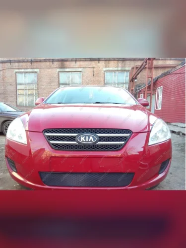 Защита радиатора Стрелка11 Стандарт (черная) KIA Ceed 1 ED дорестайлинг, хэтчбэк 5 дв. (2006-2010)