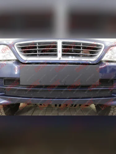 Защита радиатора (низ 2 части) Стрелка11 Стандарт (черная) ТАГАЗ Road Partner (2009-2011)