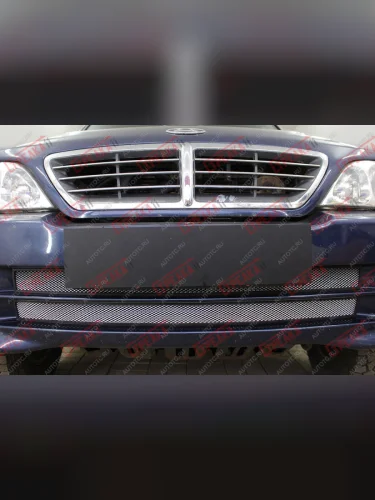 Защита радиатора (низ 2 части) Стрелка11 Стандарт (хром) ТАГАЗ Road Partner (2009-2011)